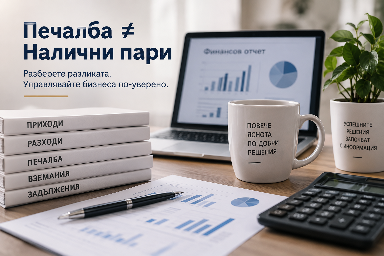 Печалба и налични пари във фирмата – защо не са едно и също?